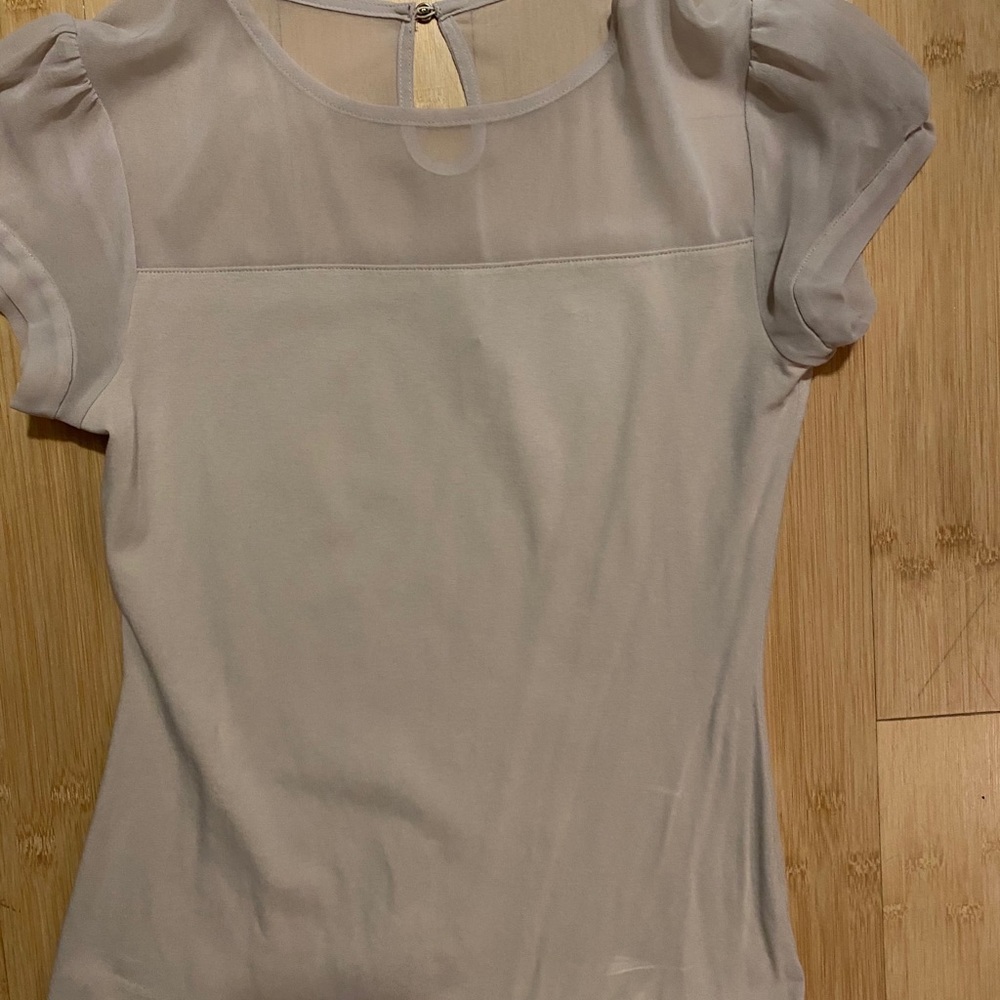 Express tan short sleeve work shirt